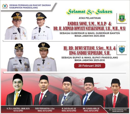 Bupati dan Wakil Bupati Banten Periode 2025-2030